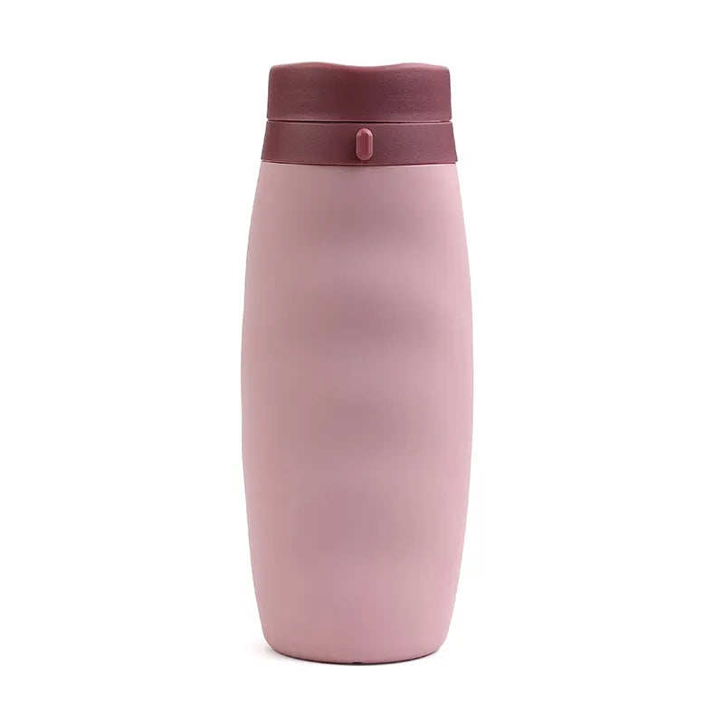 Collapsible Silicone Sports Water Bottle